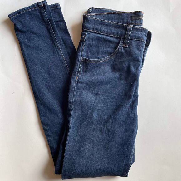 J BRAND | maria dark blue high rise skinny in starless wash 27 - Picture 3 of 11